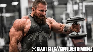 Giant Sets amp Shoulder Training  Seth Feroce [upl. by Arihsaj145]