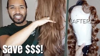 How to Soften and Restyle a Stiff Synthetic wig [upl. by Kiraa556]