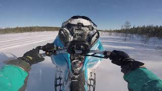 Skidoo Summit 600R 146”  Donuts amp wheelies [upl. by Oivaf]