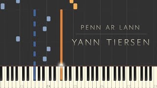 Penn ar Lann  Yann Tiersen \\ Synthesia Piano Tutorial [upl. by Doley]