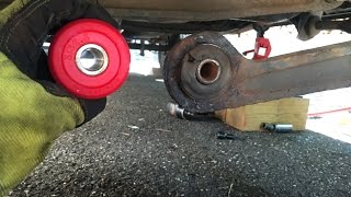 How to Replace Worn Axle Pivot Bushings  1995 Ford F150 [upl. by Aerdnas]