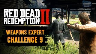 Red Dead Redemption 2 Weapons Expert Challenge 9 Guide  Kill 9 enemies from behind using the bow [upl. by Kerrill816]