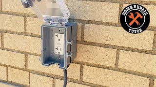 Outdoor GFCI Outlet Installation for Beginners [upl. by Petromilli]