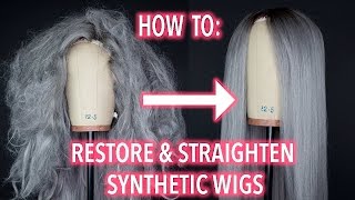 How To Restore and Straighten A Synthetic Wig [upl. by Eitteb736]