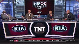 Shaq and Barkley cant stop laughing over RocketsClippers locker room incident  ESPN [upl. by Rooke]