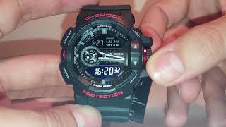 GShock GA400 manual 5398 to set time and calibration [upl. by Enait]