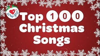 Top 100 Christmas Songs and Carols Playlist with Lyrics 🎅 Best Christmas Songs 🎄 [upl. by Nath301]