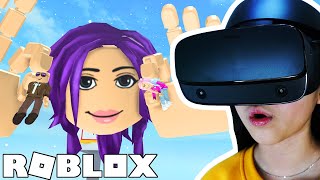 Kate enters a Roblox VR World 🥽 [upl. by Parker438]