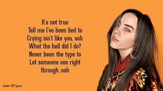 Billie Eilish  i love you Lyrics 😪 [upl. by Alphard274]