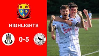 Caerleon 05 Cwmbrân Town  Gwent FA Senior cup  Quarter final highlights [upl. by Agan506]