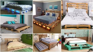 Pallet Bed  30 Beds Made Out Of Waste Wooden Pallets [upl. by Latif896]