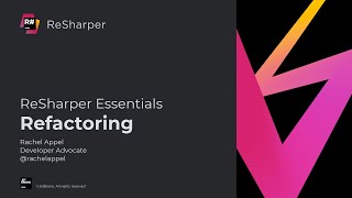 Refactoring  ReSharper Essentials [upl. by Kloster]