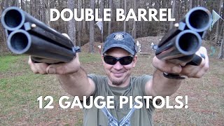 Double Barreled 12 Gauge Shotgun Pistol Review THE DIABLO [upl. by Ynehteb151]