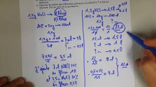 Calcul de doses et de débits  étude dun sujet dévaluation [upl. by Emeric]