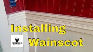 Installing Premade Wainscot Panels [upl. by Onirotciv]