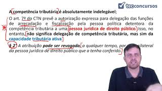 0402 Aula de Competência tributária conceito e características Direito Tributário [upl. by Syd]