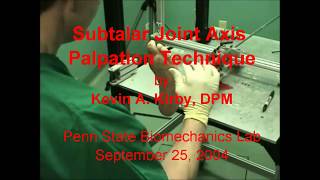 Subtalar Joint Axis Palpation Technique [upl. by Octavie]