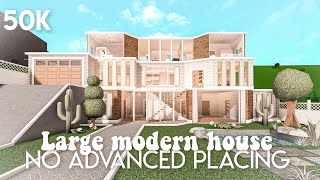 50k No advanced placing large modern house  Bloxburg build [upl. by Regine]