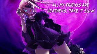 Nightcore  Heathens Rock Version  Lyrics [upl. by Dora]