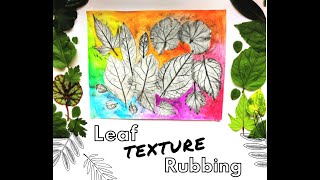 Leaf Texture Rubbing [upl. by Iredale70]