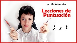 Tutoriales Lecciones de puntuación [upl. by Aynodal]