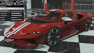 GTA 5  DLC Vehicle Customization  Grotti Itali RSX Ferrari SF90 Stradale [upl. by Loredana]