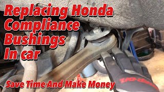 How To Replace Lower Control Arm Bushings In Car [upl. by Prendergast]