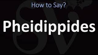 How to Pronounce Pheidippides CORRECTLY [upl. by Aaberg]