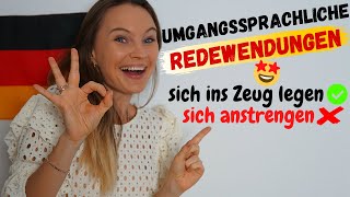 Umgangssprachliche Redewendungen  Deutsch lernen b2 c1 [upl. by Nnainot]