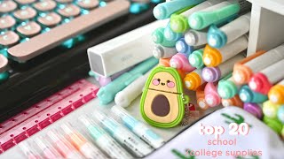 Top 20 school supplies you didn’t know you needed ✨🥑 [upl. by Ezri]