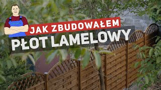 Montaż ogrodzenia  płot lamelowy ażurowy [upl. by Sheehan590]